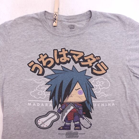Funco Pops Naruto Casual Graphic T Shirt Adult Mens Size Medium M Gray - Picture 1 of 9